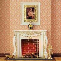 Fireplaces in wood and plaster