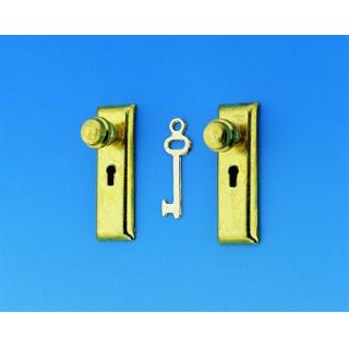 Handles knob with key (2pcs)