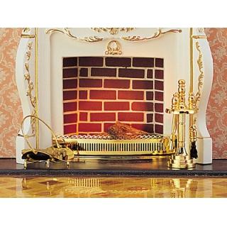 Set caminetto ottone