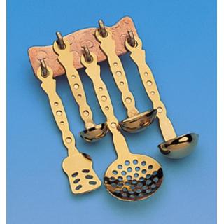 Set 5 ladles with wall panel
