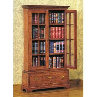 Chippendale bookcase 2 doors