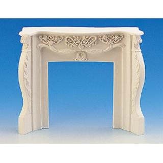 Caminetto vittoriano in gesso