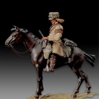 Trapper on horseback