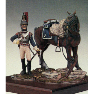 Cuirassier on horseback