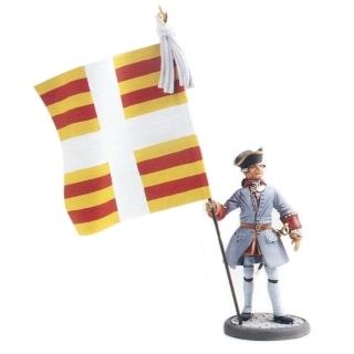 Officier Porte etendard 1750