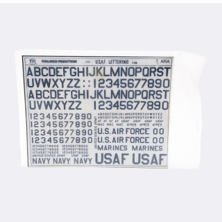 Decals Lettere USAF nere