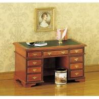 Writing desk with top leather