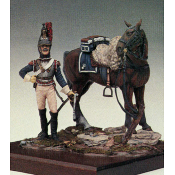 Cuirassier on horseback